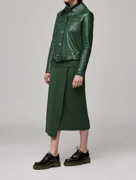 NEW SOIA&KYO rowen leather jacket in juniper - Picture 2 of 5